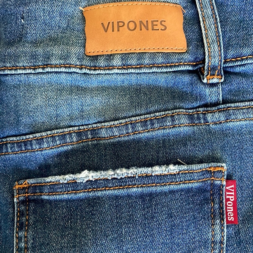 Asymmetrical jean skirt